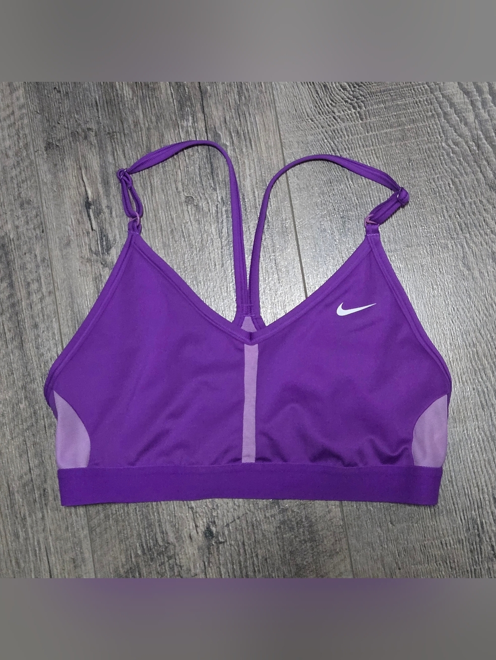 Nike Purple Strappy Low-Impact Sports Bra